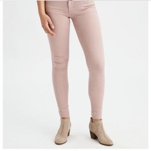 AEO High Rise Sateen X Jegging - Faded Pink